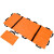 朋安 便携式可折叠软担架 消防应急救援救护车担架 橘色(12个把手带手提包) 1张