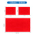 卫洋 双面麂皮绒擦车巾 WYS-1461 红色 30*60cm