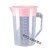 多规格加厚塑料量杯 刻度量杯 大容量塑料冷水壶 果汁壶 茶壶 4000ml粉色盖子