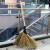 庭院清洁物业大竹扫把大卫马路工地户外加大铁扫 带叶小号竹扫把高100厘米
