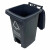 兰诗 XD-60 新国标户外脚踏分类垃圾桶酒店物业环卫小区果皮箱 60升黑色-其他垃圾
