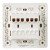 佛山照明（FSL）开关插座商用墙壁面板86型暗装10A四位单控F31系列 白色