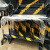 动力瓦特 铁马护栏 道路交通施工移动隔离护栏 工程临时栏杆栅栏 1.2*2米2.1公斤黑黄款