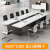 会议室长桌10人简约现代培训桌条形桌椅子带会议桌椅组合定制 4.5米+16张椅子