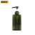 百步达 D-505 按压式洗手液分装瓶 酒店塑料皂液瓶乳液空瓶 墨绿450毫升