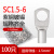 SC10/6/4窥口铜鼻子SC16/25SC35SC50/70平方-5/6/8/10/12冷压端子 SC1.5-6（100只）