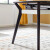 全友家居 现代轻奢岩板餐桌椅餐厅家具可方可圆伸缩折叠餐桌DW1059