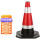 橡胶雪糕筒路障警示红白反光路锥形桶隔离墩道路施工高速路安全分 红白塑料链条3米长
