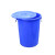 塑料圆水桶大容量带盖级特大号加厚耐用发酵腌菜储大白桶 50L白色带盖(可装70斤水)