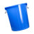 企桥 敞口垃圾桶 50L加厚蓝色无盖