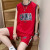 安踏无袖篮球服男球衣定制青少年运动套装冰丝短裤两件套 2001款23号套装 白色[高品质] M 70-85斤
