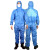 挺固 防护服连体带帽化学实验室蓝色全身工作防尘服 1件起批 XXL 3天