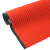 尚美巢品 双条纹地垫商用防滑地毯走廊地垫门垫耐磨PVC复合底 宽1米*1米 大红色