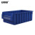 安赛瑞 分隔式零件盒 加厚塑料盒 配件收纳盒 螺丝分格盒 600×235×140mm 蓝色 16426