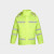鸣固 反光雨衣套装分体雨衣雨裤 防水男女交通路政安全环卫 普绿 反光雨衣M