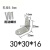 定制不锈钢角码角铁木板桌椅橱柜加固定器连接件90度直角铁层板托L型 型号2516(1只)配螺丝