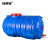 安赛瑞 卧式抗老化圆形塑料桶 190L带盖储水 加厚水箱300型蓝色 16150