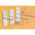 敏欣加粗不锈钢色上墙挂钩货架直钩钉木板直钩饰品配件勾螺丝平板钩子 4mm5厘米长(含螺丝) (10套)