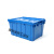 塑料周转箱带盖物流运输箱加厚物料箱框长方形斜插式收纳箱塑料箱 长宽高60*40*31厘米绿色 长宽高60*40*45厘米特大号绿色 大号