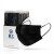 星工（XINGGONG）一次性口罩 防尘防颗粒物粉尘花粉 潮男女士独立包装 黑色三层50只装XG8111