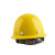 诺瑞斯安 安全帽 新国标ABS 防砸透气 工业头盔电力工程工地建筑施工抗冲击 免费印字 圆顶透气黄色