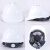 曼影工地安全帽ABS头盔定制加厚透气工作帽监理头盔建筑工程施工领导保护帽 国标V型透气款(白色)
