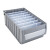 箱大王 Xlj-17 塑料分隔式零件盒 货架收纳箱物料盒 灰色 中4号（600*235*90）