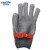 金诗洛 KSL024 不锈钢丝防割手套 金属手套 裁剪防护手套 316不锈钢 蓝边红扣 (单只)