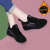 MPPMCK女士运动鞋女款网面透气2023夏季薄款女鞋软底舒适中年老妈妈鞋 98021-1(加绒内里)黑白色 39