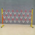 KULMQ伸缩围栏可移动式隔离护栏绝缘电力（管式） 黄黑色1.2米高*5米长
