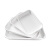 BOUSSAC白色长方形托盘茶盘快餐盘塑料大茶盘水果宾馆客房盘盘子 B款加厚款小号 1个 1英寸