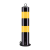 道路钢管警示柱铁立柱塑料反光立柱固定路桩防撞柱PU弹力柱隔离桩护栏 75cm高固定加厚款