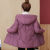 缇曼莉棉服女新款冬季外套修身棉衣女短款洋气中年连帽棉袄韩版 砖红色 XL 建议105-120斤