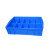筐子塑料 塑料周转箱 加厚分格箱塑胶筐 螺丝分格盒 工具筐物料框 大6格 全新料蓝色