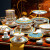 康普诗（COMEPUSSI）景德镇陶瓷骨瓷餐具高奢碗 爱马仕中式家用饭碗汤碗单个乔迁组合 8英寸爱马仕天元深盘