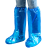 定制一次性长筒鞋套PE防水防泥养殖场加厚防护长筒靴套雨天户外漂 一次性蓝色长筒靴套50只 均码