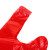 兰诗（LAUTEE）FH-1150 红色手提垃圾袋 酒店商用背心垃圾袋 18*29cm*100只装