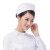 劳保佳 护士帽 护士长燕尾帽 横杠斜杠护士工作帽 可定制横杠 白色涤平薄款 均码