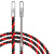 丰稚 穿线器 万能拉线 电工手动引线 钢丝暗线电线网线暗管 三股25米-扁头