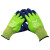 盛港 劳保手套 双层全浸发泡乳胶手套防水防滑耐磨加厚L360绿12付