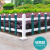 穆运 PVC塑钢花园围栏栅栏草坪护栏 社区幼儿园绿化护栏立柱   0.3米立柱 （立柱不单发需要护栏一起发）