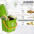 20升垃圾分类垃圾桶厨房手提桶圆桶10L带盖带提手大号厨余餐厨绿 10L方形手提桶绿色