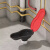 者也（ZYE）一次性应急马桶 黑底带盖红色 工地临时蹲便器防臭塑料坐便器