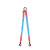 定制东方力神双腿吊带成套组合式索具一套包含长环1+卸扣议价 4560额定载荷2吨1米-2腿