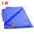 上柯 D4033 蓝白色加厚防雨布 8X10m 防水防晒遮阳棚布苫布盖布彩条布PE塑料布