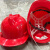 玻璃钢安全帽工地施工建筑工程领导加厚透气定制印字国标男头盔夏 加厚型(红色)