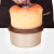 学厨 8寸不粘烟囱中空戚风蛋糕模具 可拆式海绵蛋糕面包模具 香槟金色圆形活底烘焙工具 WK9074