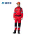 瑞可特 RSF321 抢险救援服套装 电网电力反光应急救援长袖工作服 红色（上衣+裤子） 5XL 