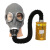 朋安 普达59式防毒面罩 喷漆化工粮食熏蒸消防全面具 鬼脸防毒面具 普达面罩+0.5米管+7号罐