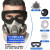 LISM防毒面具全面罩全脸喷漆专用防尘口罩防工业粉尘防护放毒氧气面罩 (强烈)双罐(防尘)面具+黑色